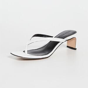 New Villa Rouge Dawson Sandals in White Leather Women's Size 6